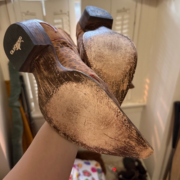Old Gringo Leopardito Cowboy Boots Sz 10.5 - Picture 7 of 9